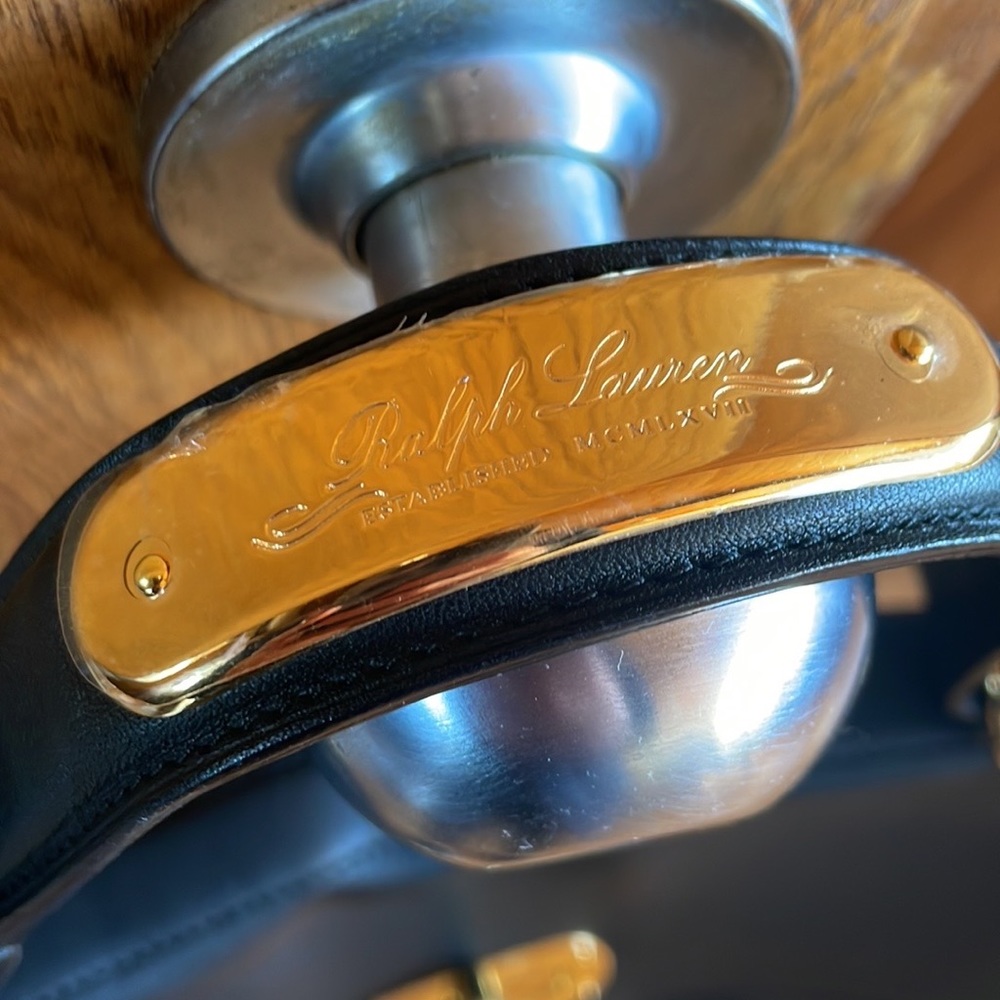 Ralph Lauren Black Leather Tiffin bag - Picture 7 of 11